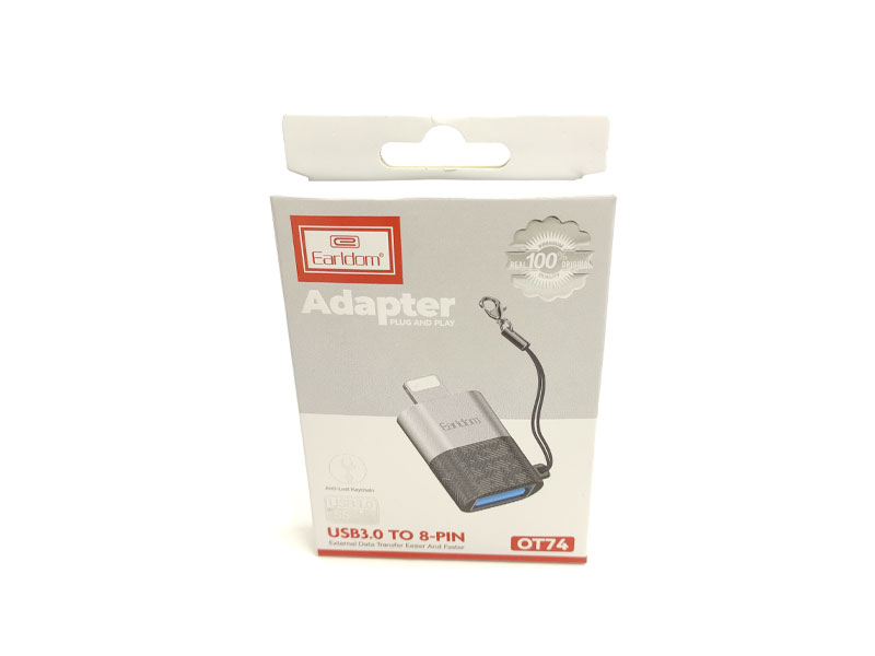 مبدل otg apple لایتنینگ USB3 ارلدام مدل ot74